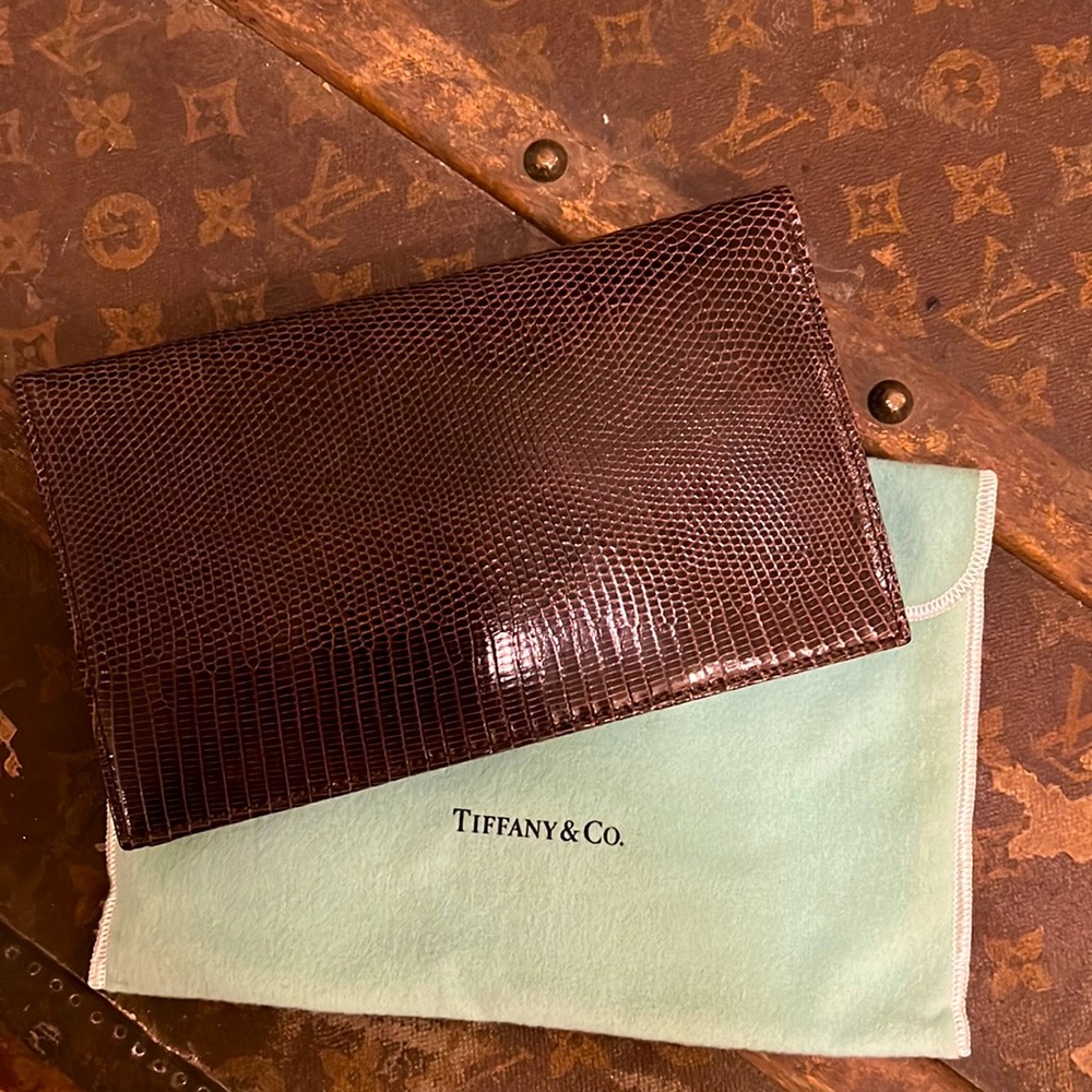 - SOLD - TIFFANY & CO Lizard Travel Wallet - Picture 1 of 16
